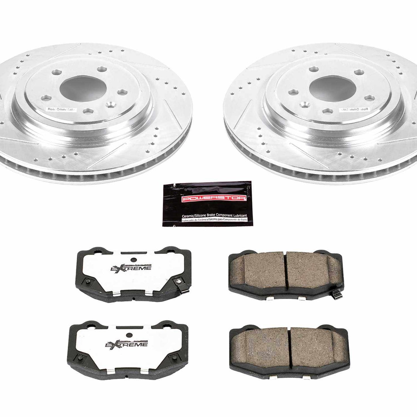 PowerStop Power Stop 14-19 Chevrolet Corvette Rear Z26 Street Warrior Brake Kit K6535-26