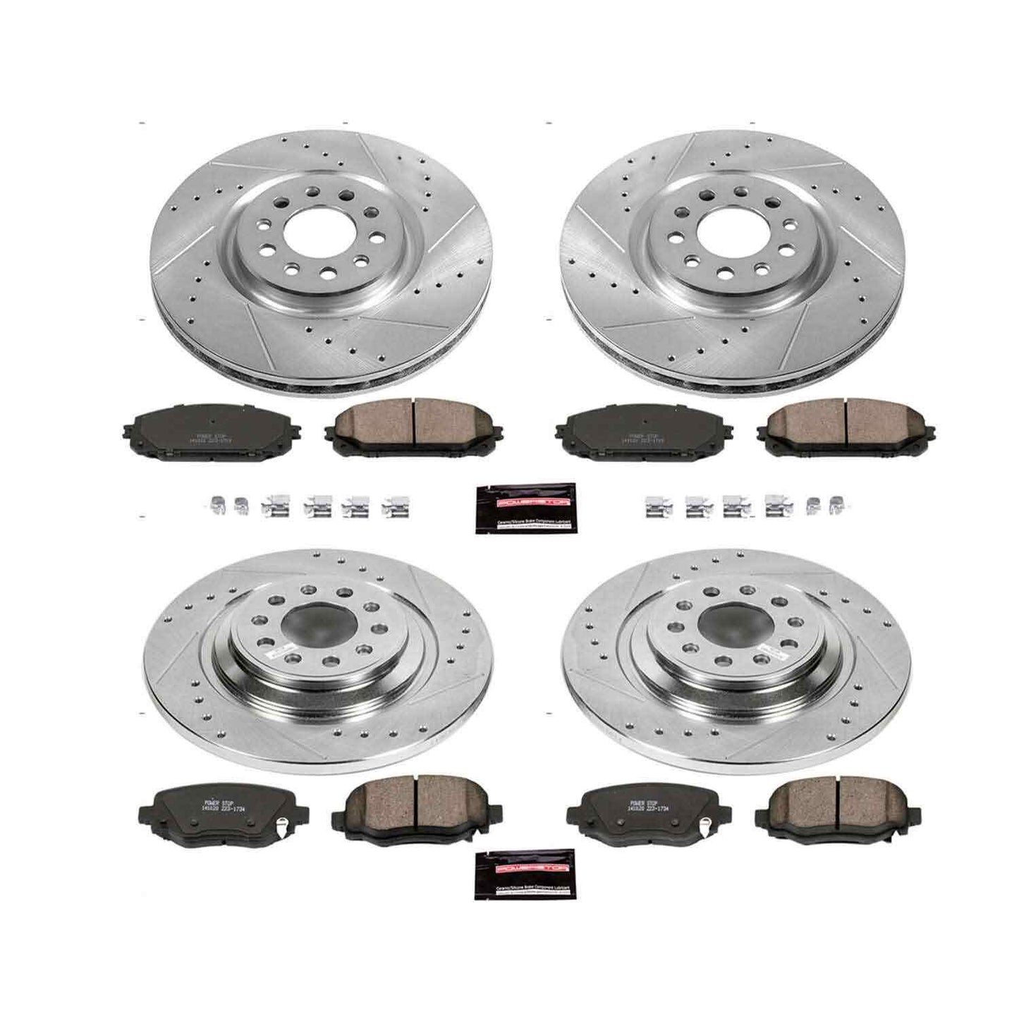 PowerStop Power Stop 14-16 Jeep Cherokee Front & Rear Z23 Evolution Sport Brake Kit K6541