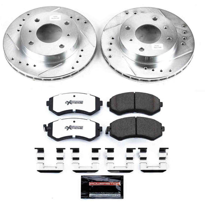 PowerStop Power Stop 89-96 Nissan 240SX Front Z26 Street Warrior Brake Kit K654-26