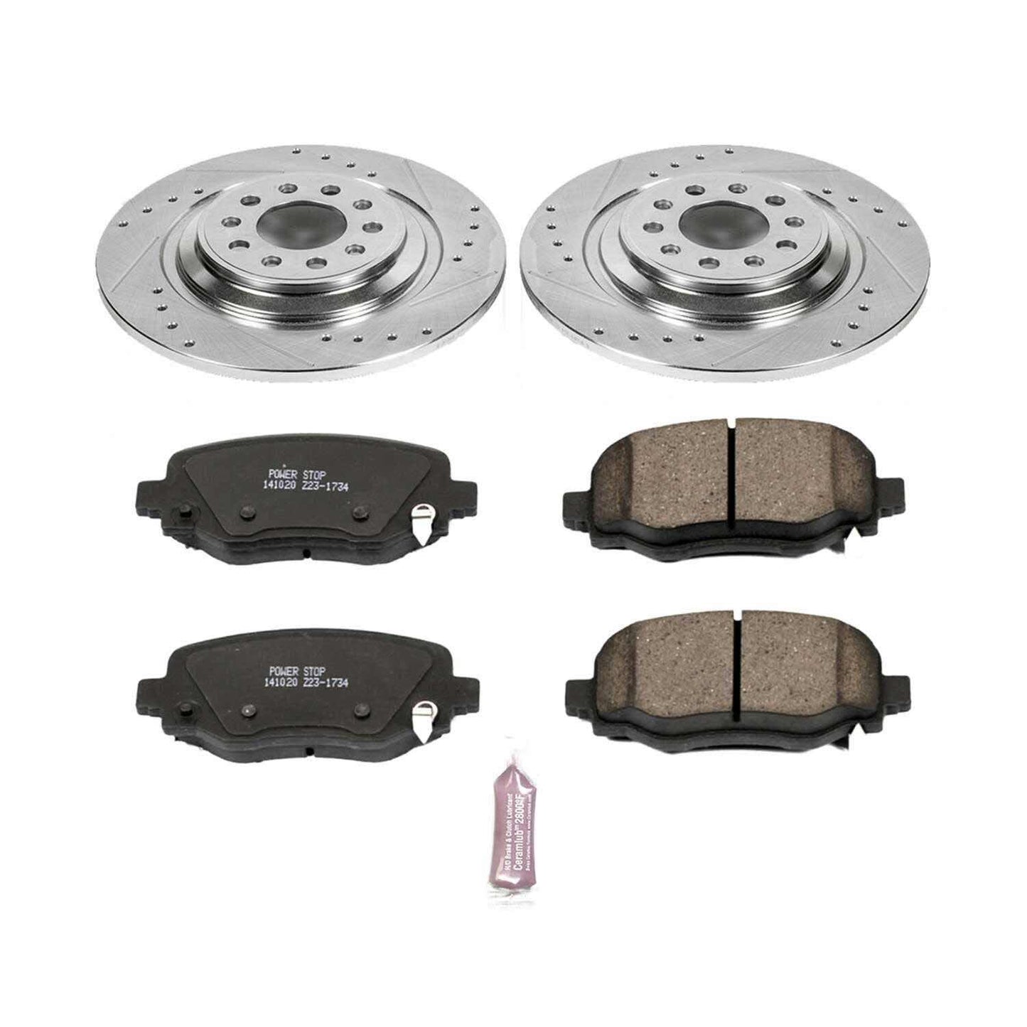 PowerStop Power Stop 14-19 Jeep Cherokee Rear Z23 Evolution Sport Brake Kit K6542