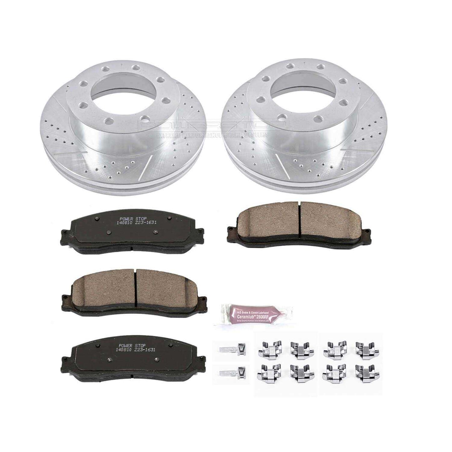 PowerStop Power Stop 2012 Ford F-250 Super Duty Front Z23 Evolution Sport Brake Kit K6545