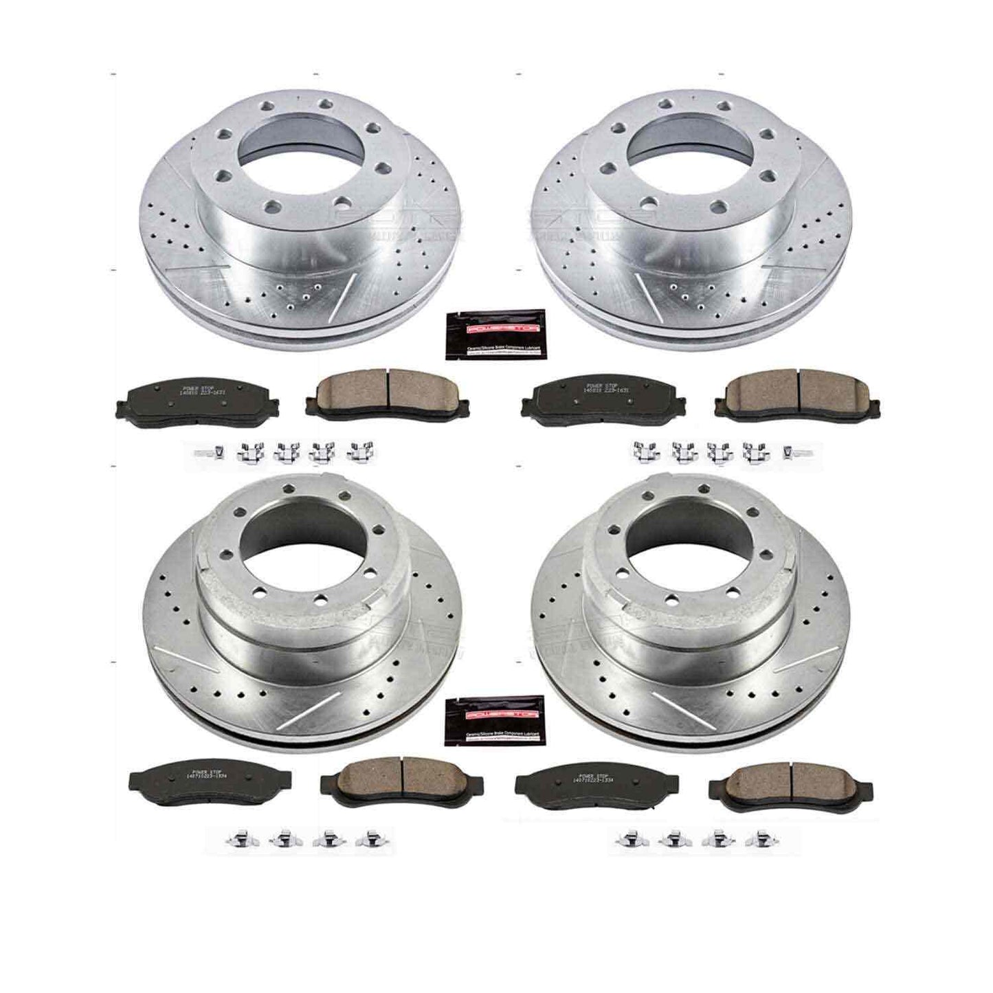 PowerStop Power Stop 2012 Ford F-350 Super Duty Front & Rear Z23 Evolution Sport Brake Kit K6546