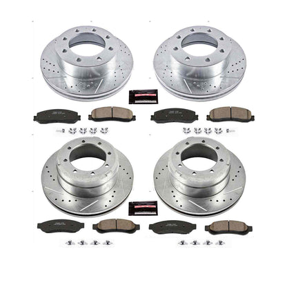 PowerStop Power Stop 2012 Ford F-350 Super Duty Front & Rear Z23 Evolution Sport Brake Kit K6546