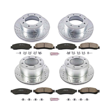 PowerStop Power Stop 2012 Ford F-250 Super Duty Front & Rear Z23 Evolution Sport Brake Kit K6547