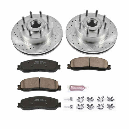 PowerStop Power Stop 2012 Ford F-250 Super Duty Front Z23 Evolution Sport Brake Kit K6550