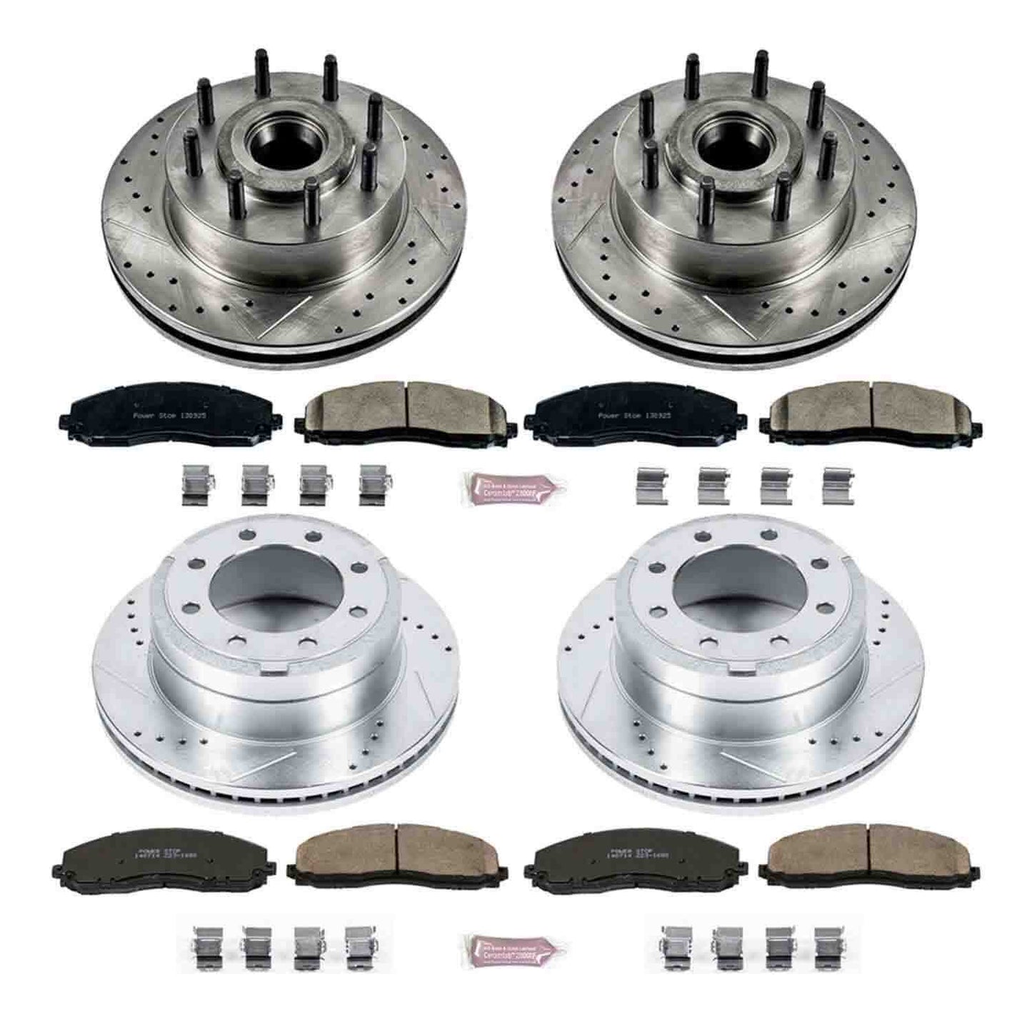 PowerStop Power Stop 2012 Ford F-250 Super Duty Front & Rear Z23 Evolution Sport Brake Kit K6551