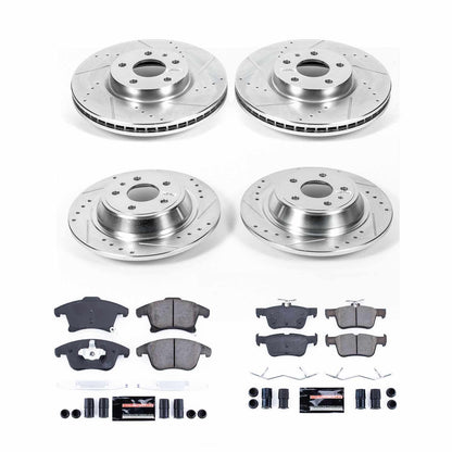 PowerStop Power Stop 13-19 Ford Fusion Front & Rear Z23 Evolution Sport Brake Kit K6556