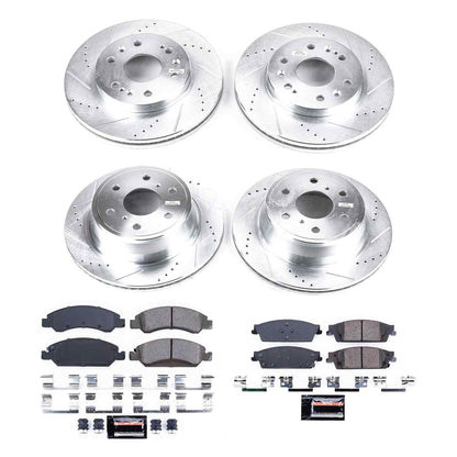 PowerStop Power Stop 15-19 Cadillac Escalade Front & Rear Z23 Evolution Sport Brake Kit K6560