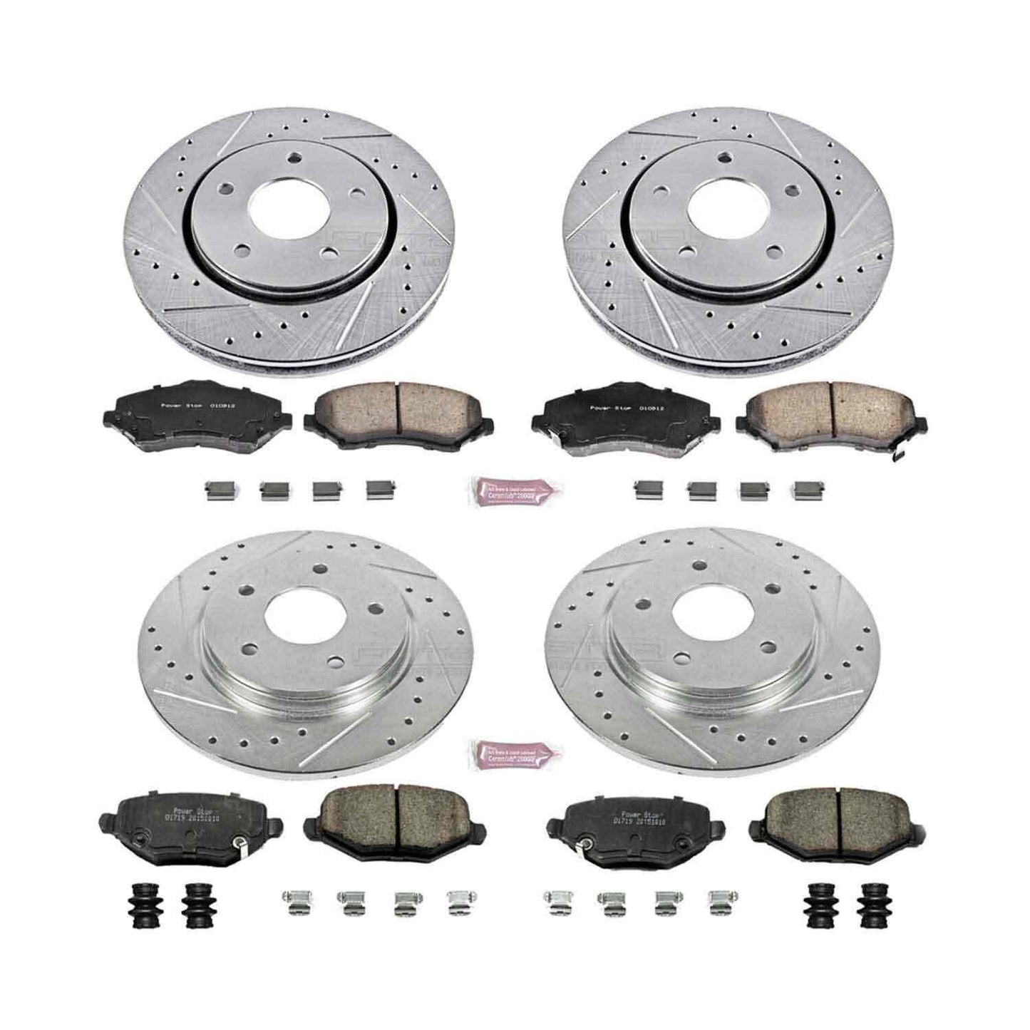 PowerStop Power Stop 12-16 Chrysler Town & Country Front & Rear Z23 Evolution Sport Brake Kit K6563