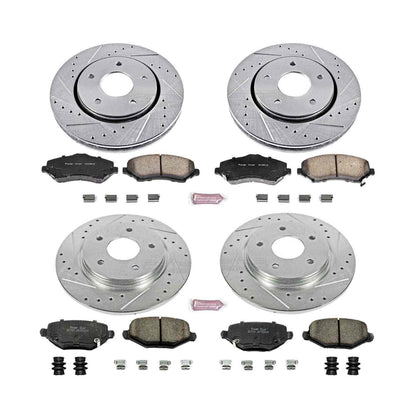 PowerStop Power Stop 12-16 Chrysler Town & Country Front & Rear Z23 Evolution Sport Brake Kit K6563
