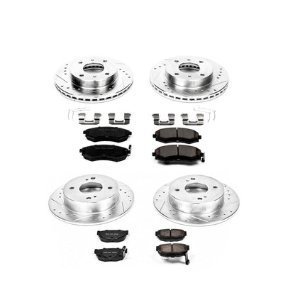 PowerStop Power Stop 89-94 Nissan 240SX Front & Rear Z23 Evolution Sport Brake Kit K657