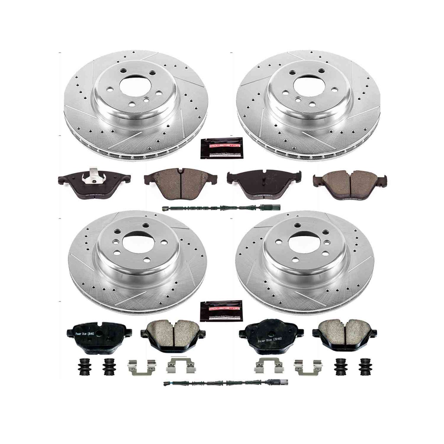 PowerStop Power Stop 2011 BMW 535i xDrive Front & Rear Z23 Evolution Sport Brake Kit K6582