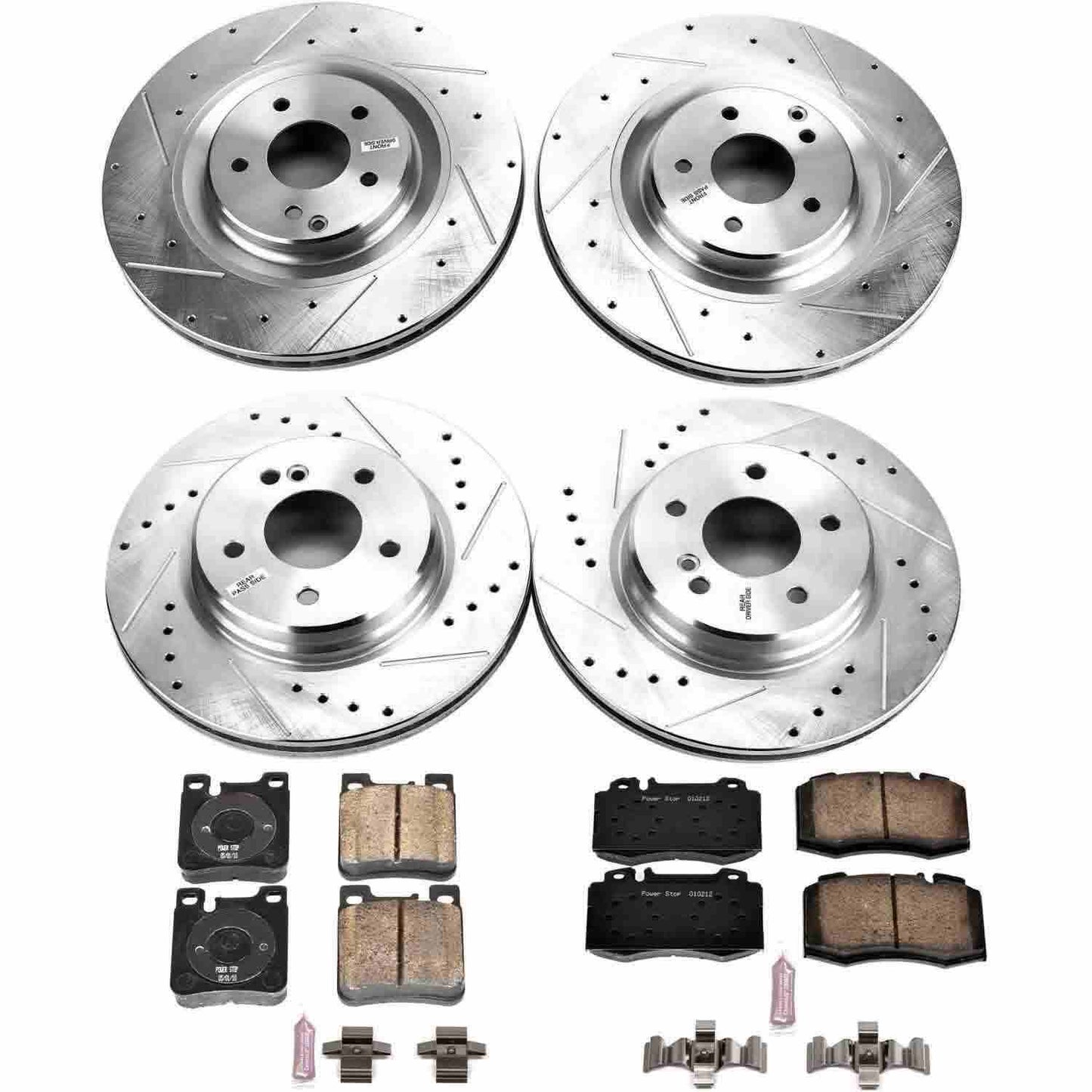 PowerStop Power Stop 03-06 Mercedes-Benz CLK500 Front & Rear Z23 Evolution Sport Brake Kit K6586