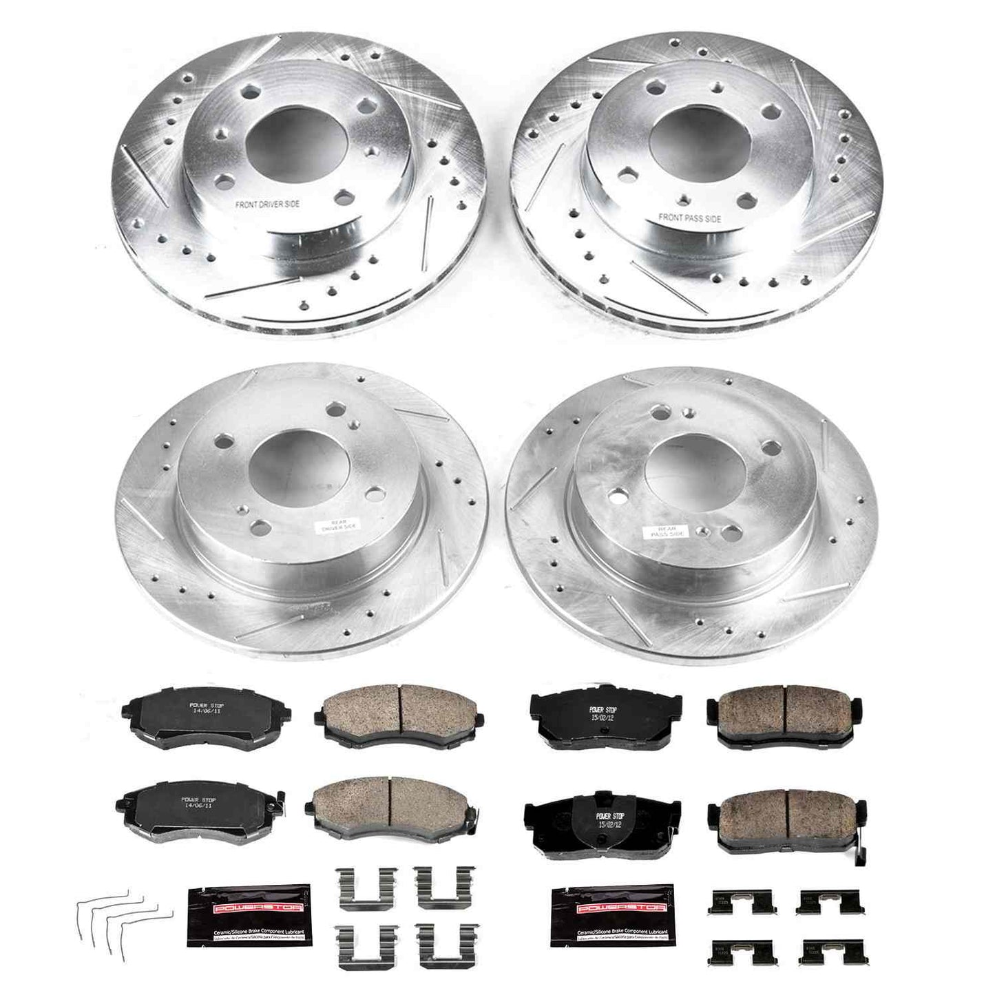 PowerStop Power Stop 91-96 Infiniti G20 Front & Rear Z23 Evolution Sport Brake Kit K658