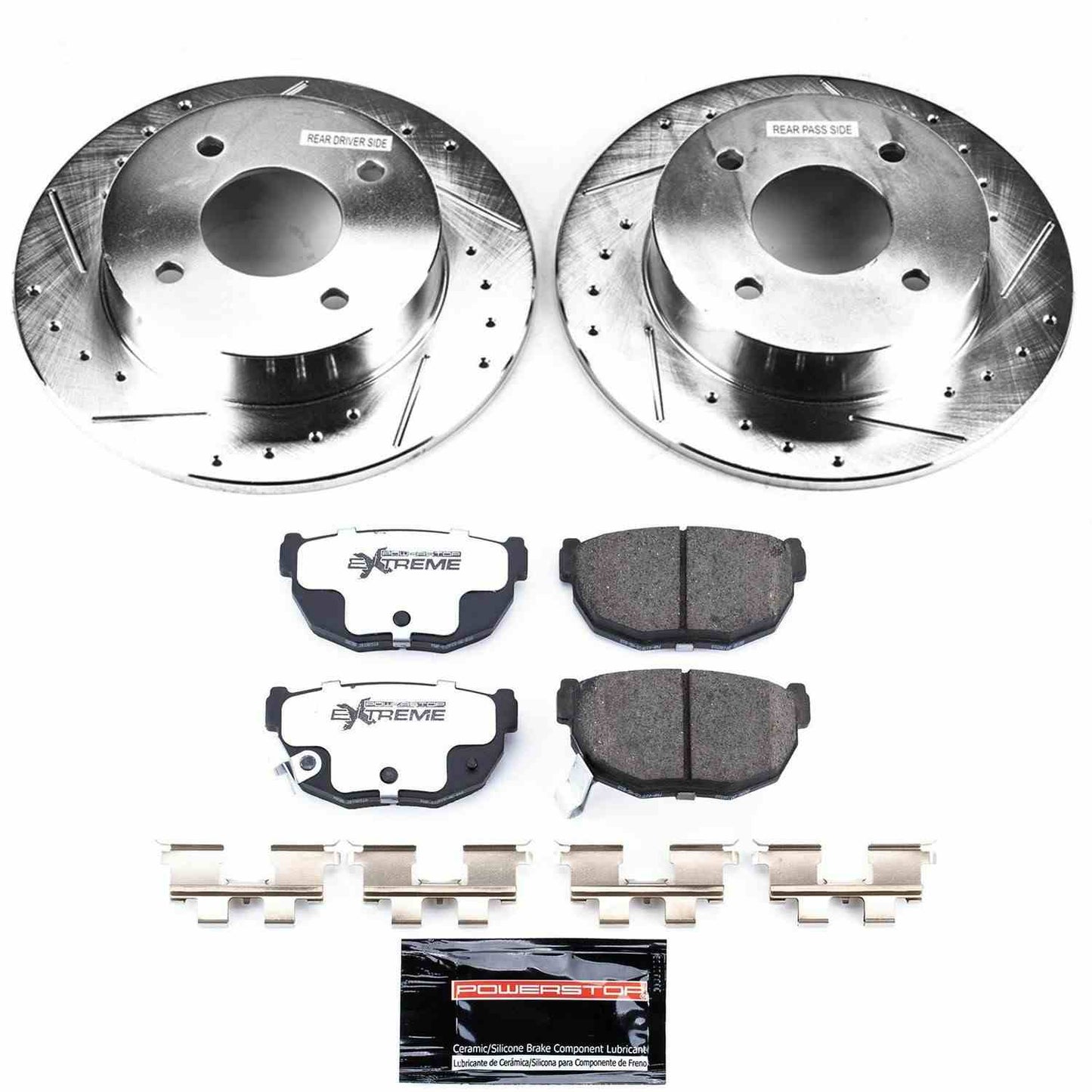 PowerStop Power Stop 89-98 Nissan 240SX Rear Z26 Street Warrior Brake Kit K659-26