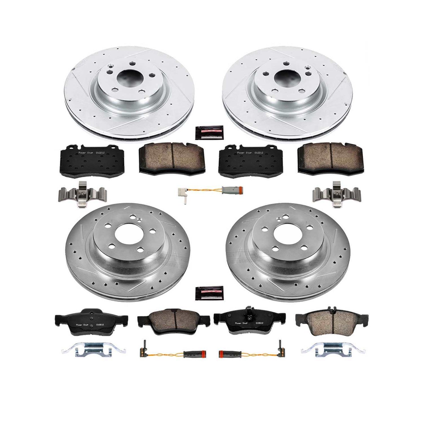 PowerStop Power Stop 2006 Mercedes-Benz CLS500 Front & Rear Z23 Evolution Sport Brake Kit K6598