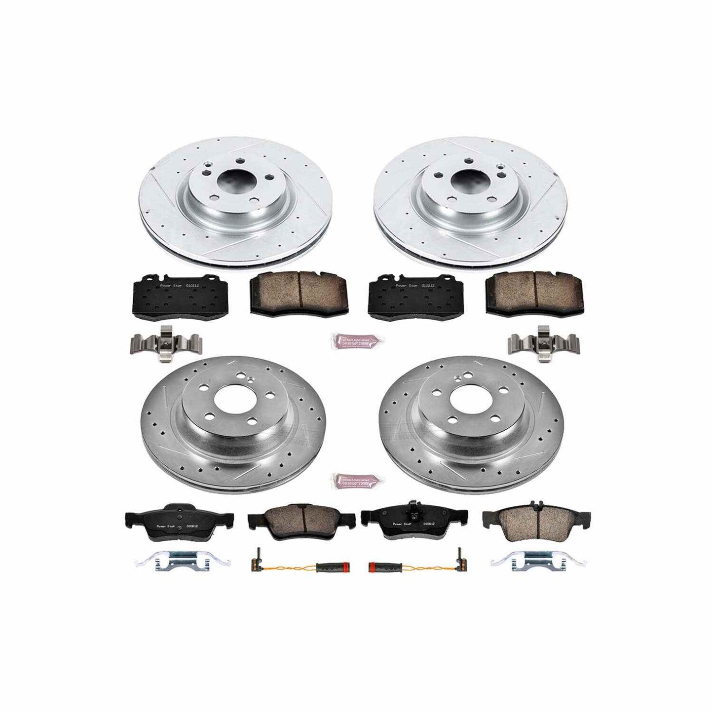 PowerStop Power Stop 07-09 Mercedes-Benz E550 Front & Rear Z23 Evolution Sport Brake Kit K6600