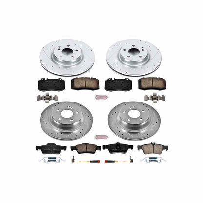 PowerStop Power Stop 07-09 Mercedes-Benz E550 Front & Rear Z23 Evolution Sport Brake Kit K6600