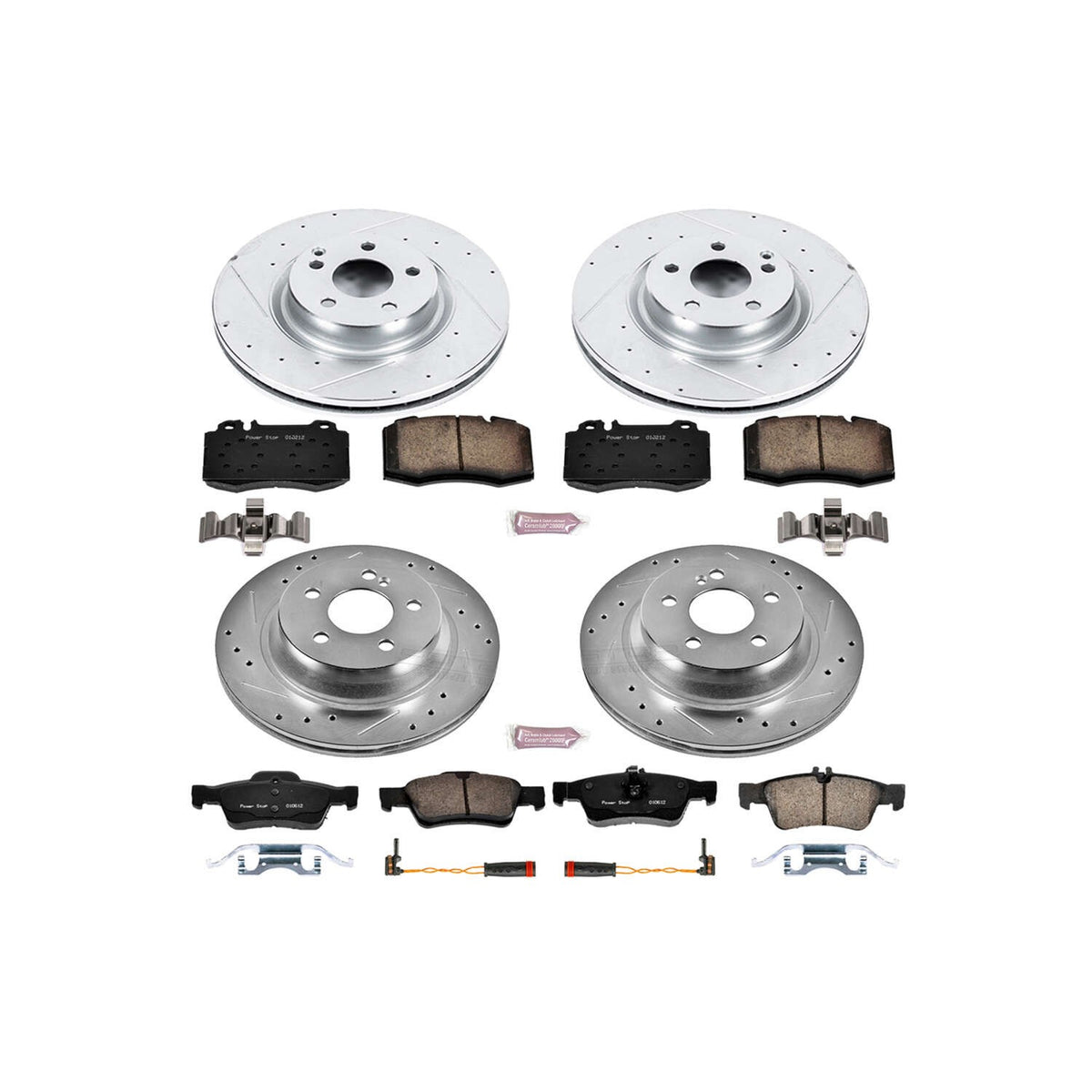 PowerStop Power Stop 07-09 Mercedes-Benz E550 Front & Rear Z23 Evolution Sport Brake Kit K6600