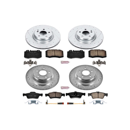 PowerStop Power Stop 07-09 Mercedes-Benz E550 Front & Rear Z23 Evolution Sport Brake Kit K6600