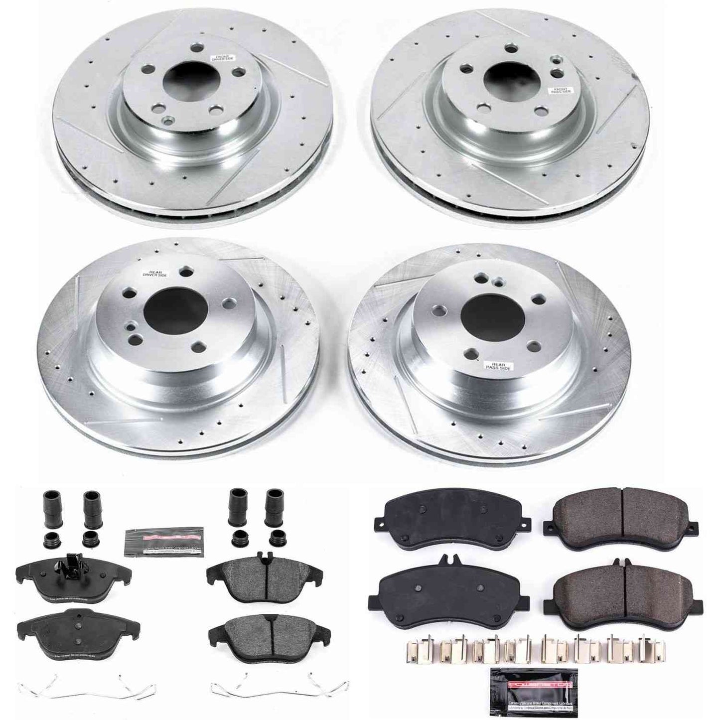 PowerStop Power Stop 13-15 Mercedes-Benz GLK250 Front & Rear Z23 Evolution Sport Brake Kit K6604