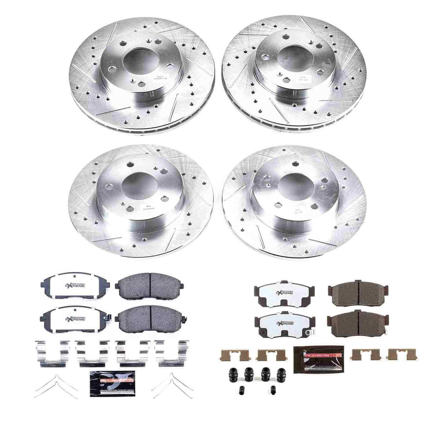 PowerStop Power Stop 96-99 Infiniti I30 Front & Rear Z26 Street Warrior Brake Kit K662-26