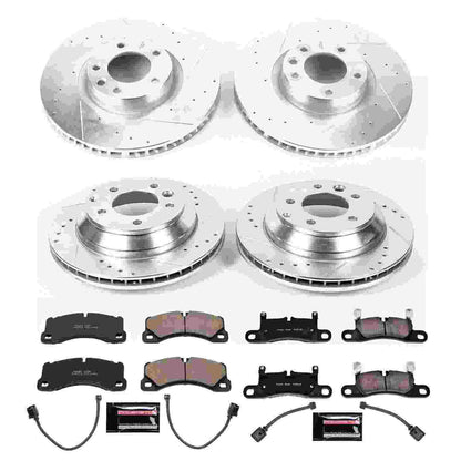 PowerStop Power Stop 11-18 Porsche Cayenne Front & Rear Z23 Evolution Sport Brake Kit K6650