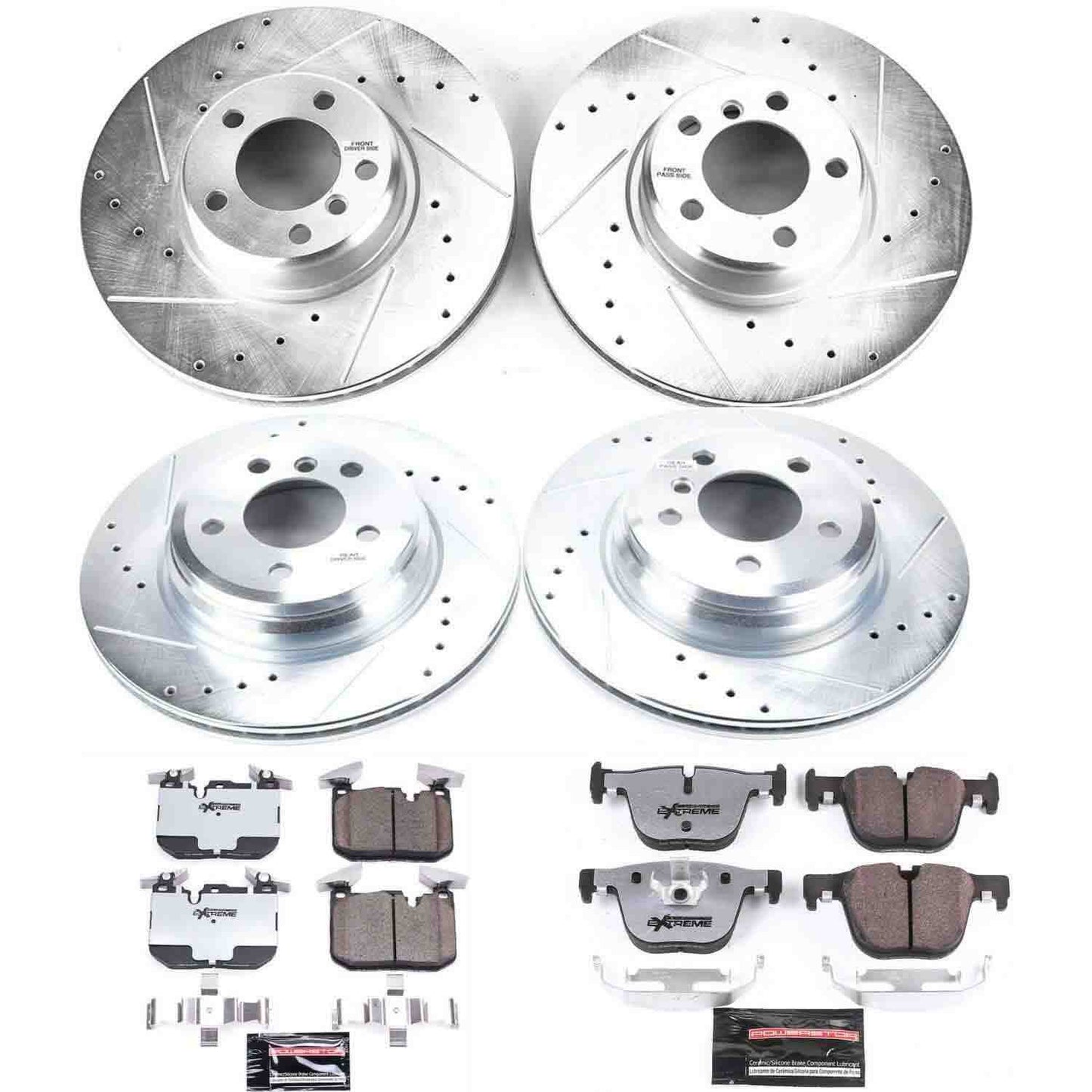 PowerStop Power Stop 2016 BMW 328i xDrive Front & Rear Z26 Street Warrior Brake Kit K6654-26