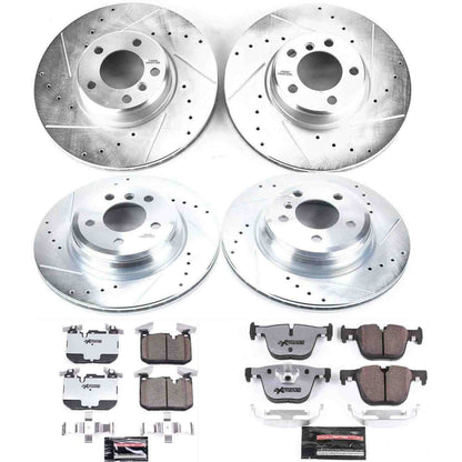 PowerStop Power Stop 2016 BMW 328i xDrive Front & Rear Z26 Street Warrior Brake Kit K6654-26