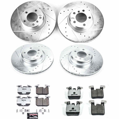PowerStop Power Stop 14-16 BMW 228i Front & Rear Z26 Street Warrior Brake Kit K6655-26