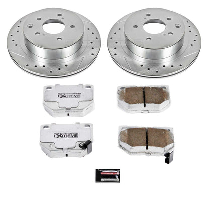 PowerStop Power Stop 89-96 Nissan 300ZX Rear Z26 Street Warrior Brake Kit K666-26