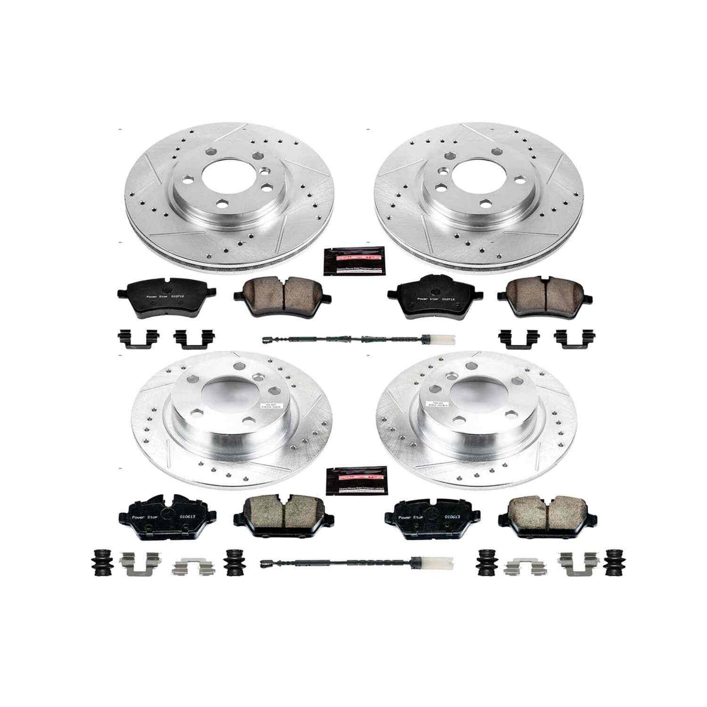 PowerStop Power Stop 11-16 Mini Cooper Countryman Front & Rear Z23 Evolution Sport Brake Kit K6666