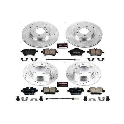 PowerStop Power Stop 11-16 Mini Cooper Countryman Front & Rear Z23 Evolution Sport Brake Kit K6666