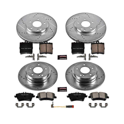 PowerStop Power Stop 06-08 Mercedes-Benz SLK280 Front & Rear Z23 Evolution Sport Brake Kit K6703
