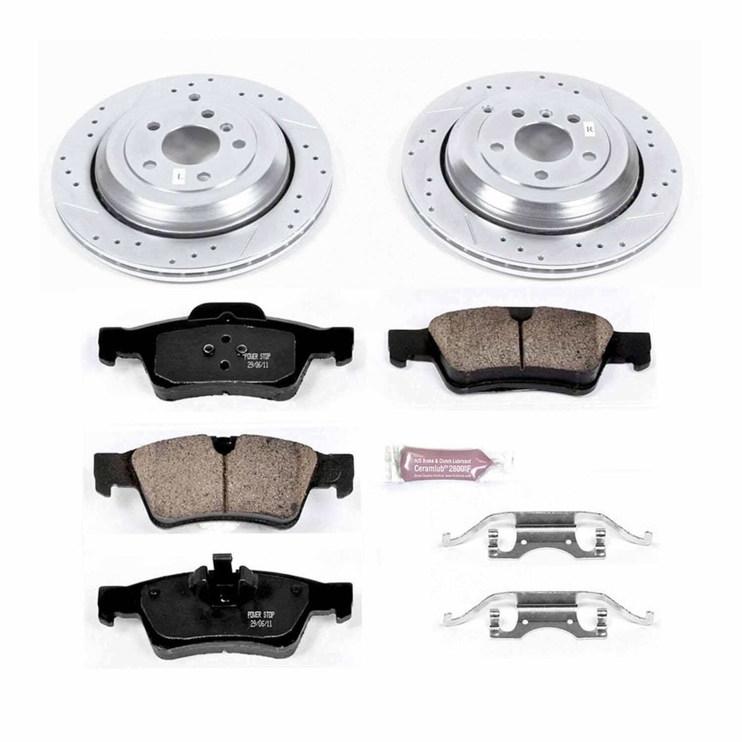 PowerStop Power Stop 05-06 Mercedes-Benz G55 AMG Rear Z23 Evolution Sport Brake Kit K6708