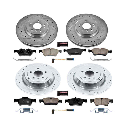 PowerStop Power Stop 10-11 Mercedes-Benz ML450 Front & Rear Z23 Evolution Sport Brake Kit K6710