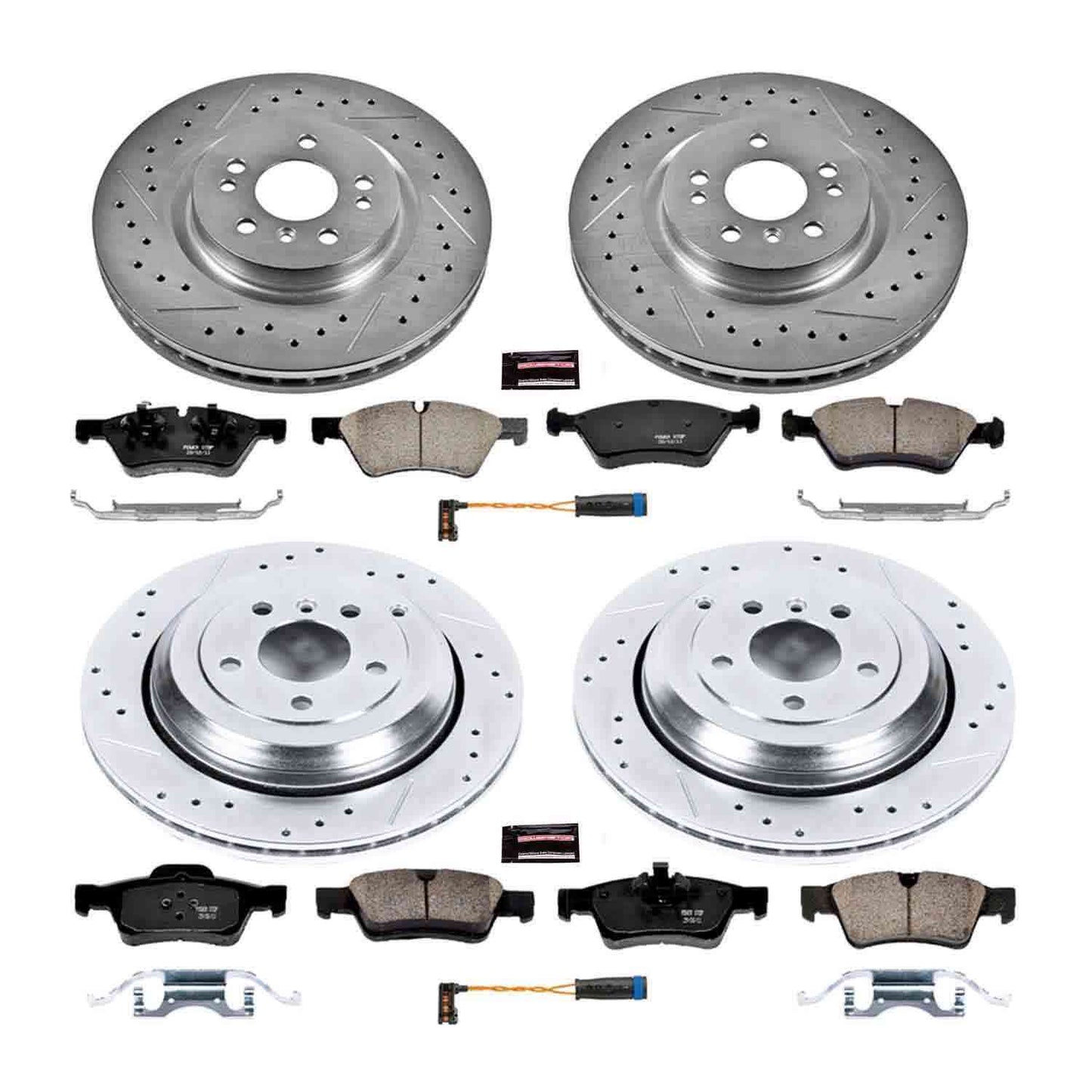 PowerStop Power Stop 10-11 Mercedes-Benz ML450 Front & Rear Z23 Evolution Sport Brake Kit K6711