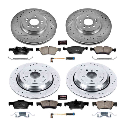 PowerStop Power Stop 10-11 Mercedes-Benz ML450 Front & Rear Z23 Evolution Sport Brake Kit K6711
