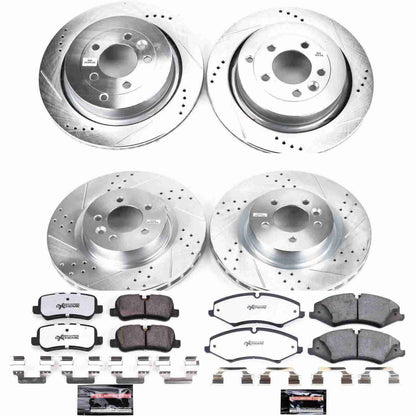 PowerStop Power Stop 2010 Land Rover LR4 Front & Rear Z36 Truck & Tow Brake Kit K6720-36