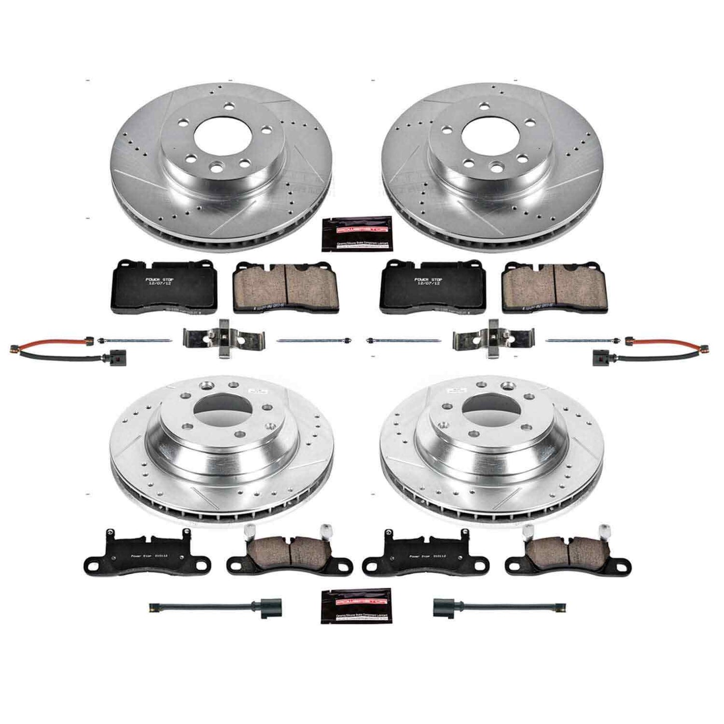 PowerStop Power Stop 11-17 Volkswagen Touareg Front & Rear Z23 Evolution Sport Brake Kit K6724
