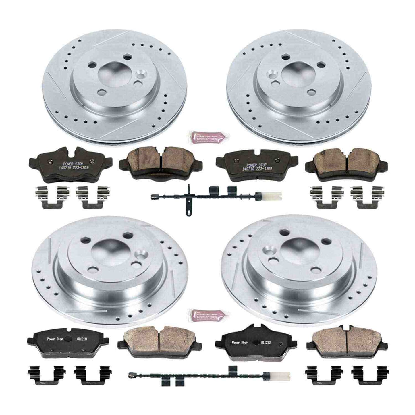 PowerStop Power Stop 11-16 Mini Cooper Front & Rear Z23 Evolution Sport Brake Kit K6740
