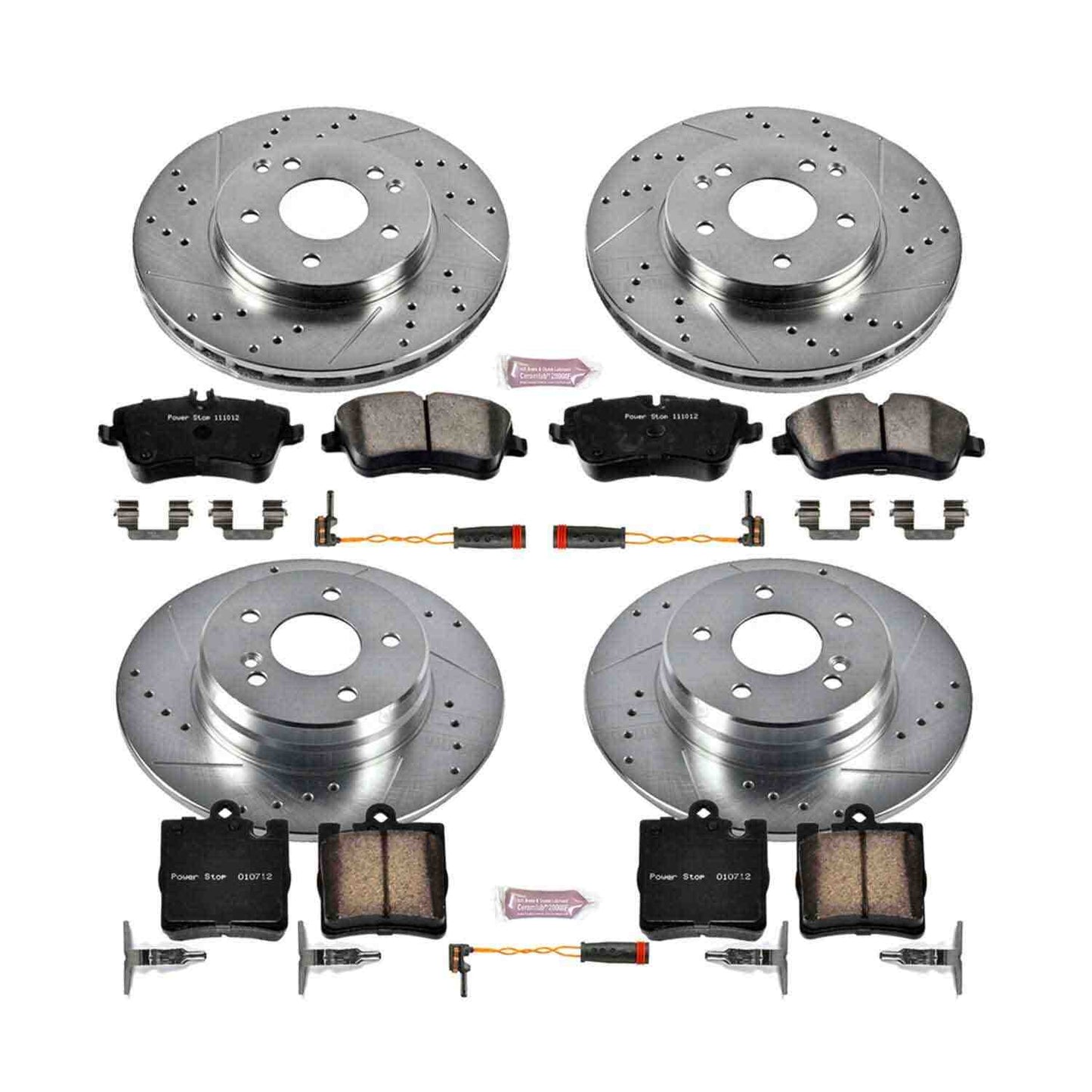 PowerStop Power Stop 03-05 Mercedes-Benz C240 Front & Rear Z23 Evolution Sport Brake Kit K6745