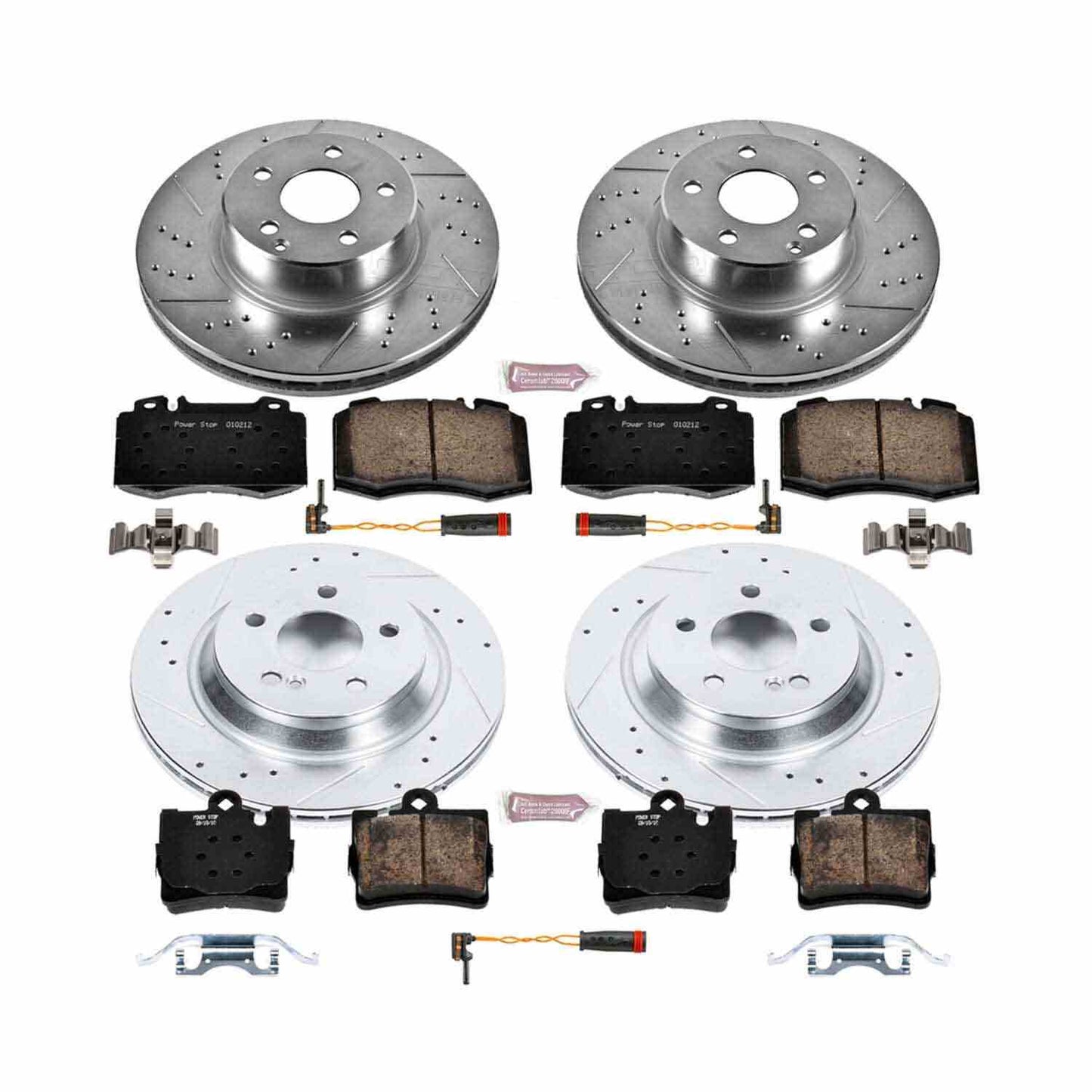 PowerStop Power Stop 2003 Mercedes-Benz S430 Front & Rear Z23 Evolution Sport Brake Kit K6746