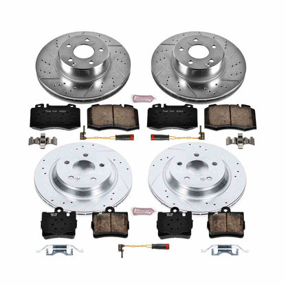 PowerStop Power Stop 2003 Mercedes-Benz S430 Front & Rear Z23 Evolution Sport Brake Kit K6746