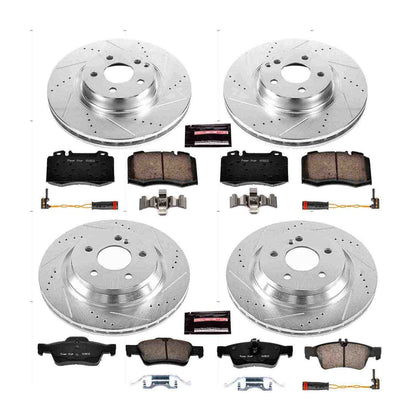 PowerStop Power Stop 2003 Mercedes-Benz SL500 Front & Rear Z23 Evolution Sport Brake Kit K6751
