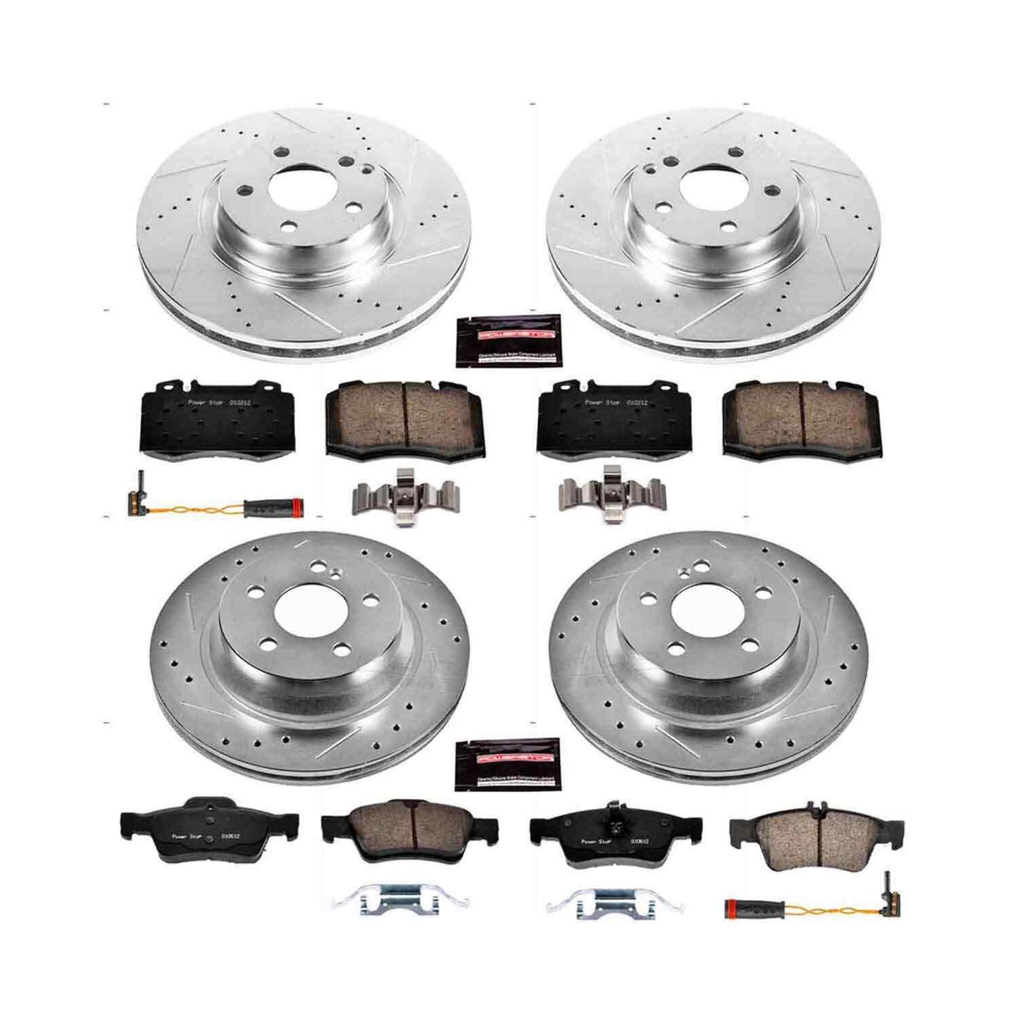 PowerStop Power Stop 07-09 Mercedes-Benz E550 Front & Rear Z23 Evolution Sport Brake Kit K6753