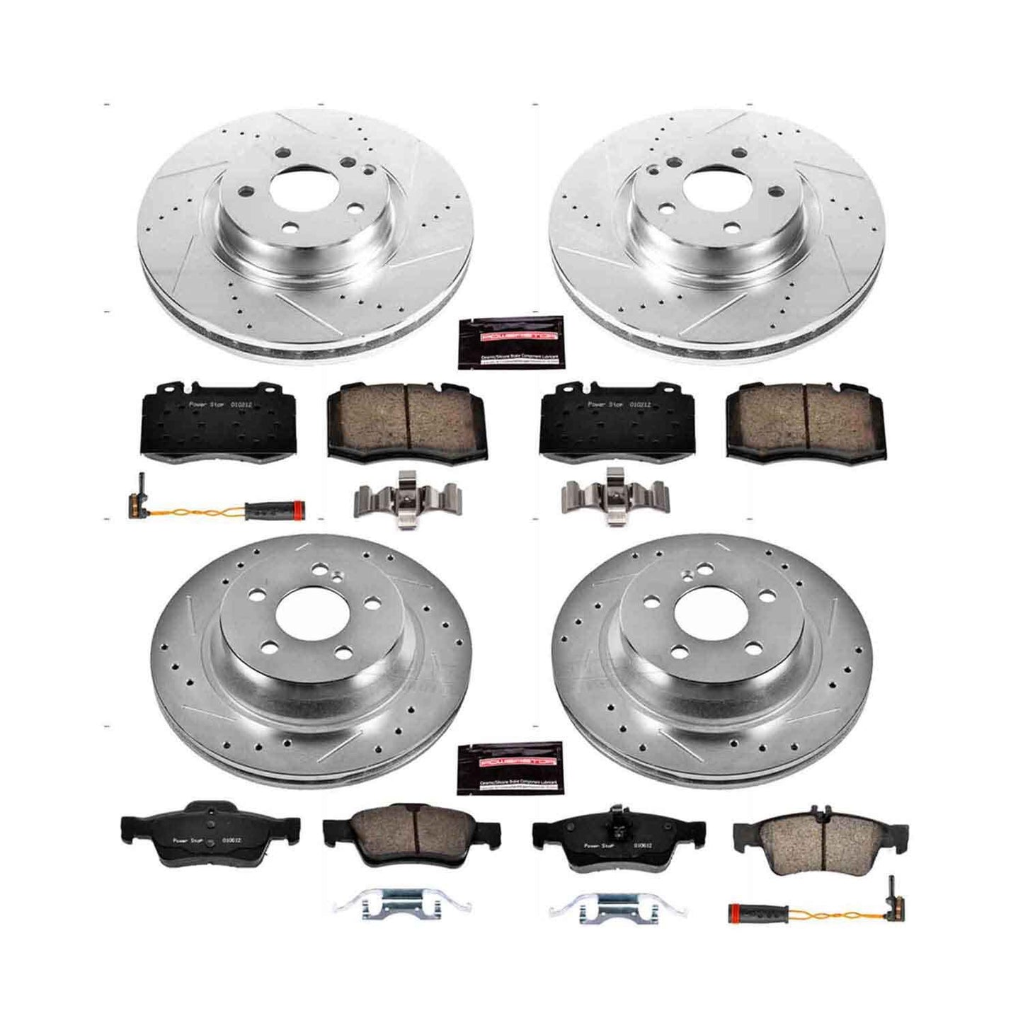 PowerStop Power Stop 07-09 Mercedes-Benz E550 Front & Rear Z23 Evolution Sport Brake Kit K6753