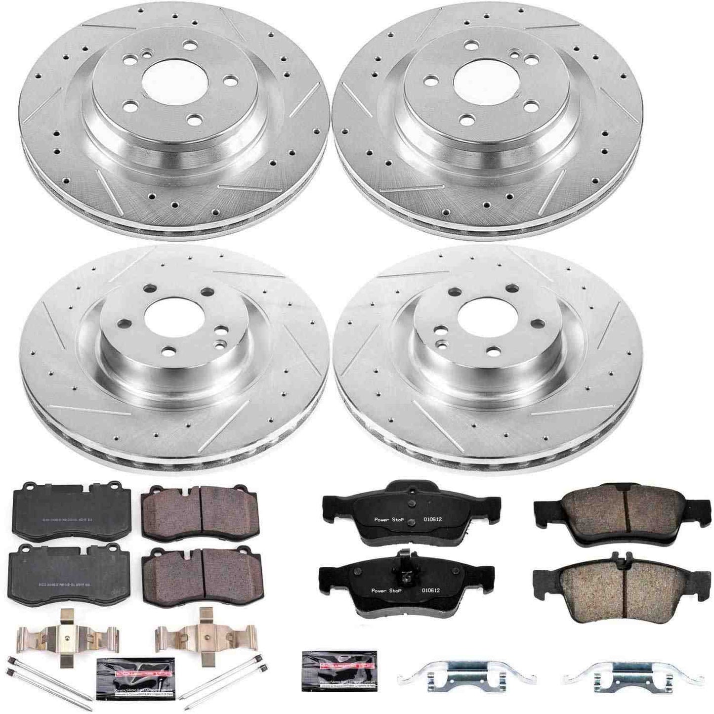 PowerStop Power Stop 09-14 Mercedes-Benz CL550 Front & Rear Z23 Evolution Sport Brake Kit K6756