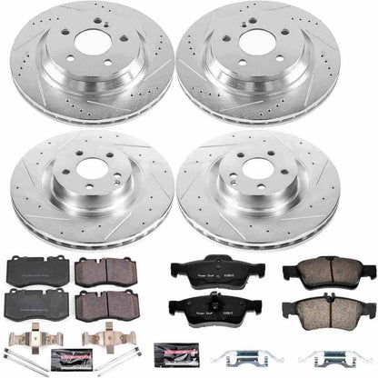 PowerStop Power Stop 12-13 Mercedes-Benz S350 Front & Rear Z23 Evolution Sport Brake Kit K6757