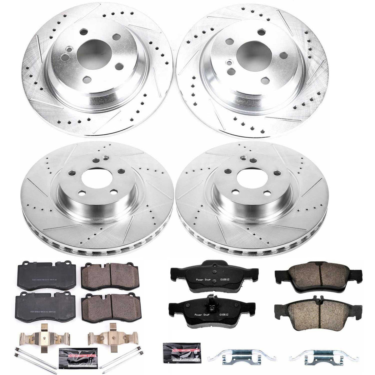 PowerStop Power Stop 10-13 Mercedes-Benz S400 Front & Rear Z23 Evolution Sport Brake Kit K6758